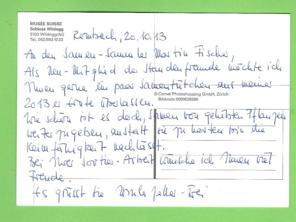 Cartoline postali: Schloss Wildegg – Usato da Zürich venduto da t24_de 1