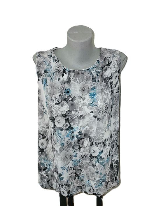 Top: geblümtes buntes Top ca. Gr. M / L Boho – Usato da Füllinsdorf venduto da Sunnebliemli7