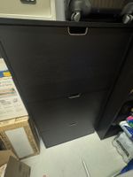 IKEA STÄLL – black shoe cabinet