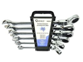 Ringrätschen Schlüssel 6 Stk. 8-19 Top.Geko (NEU)