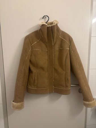 Armani Jeans Beige Winterjacke Gr. 40
