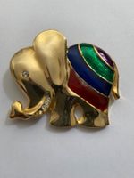 Vintage Brosche Elefant