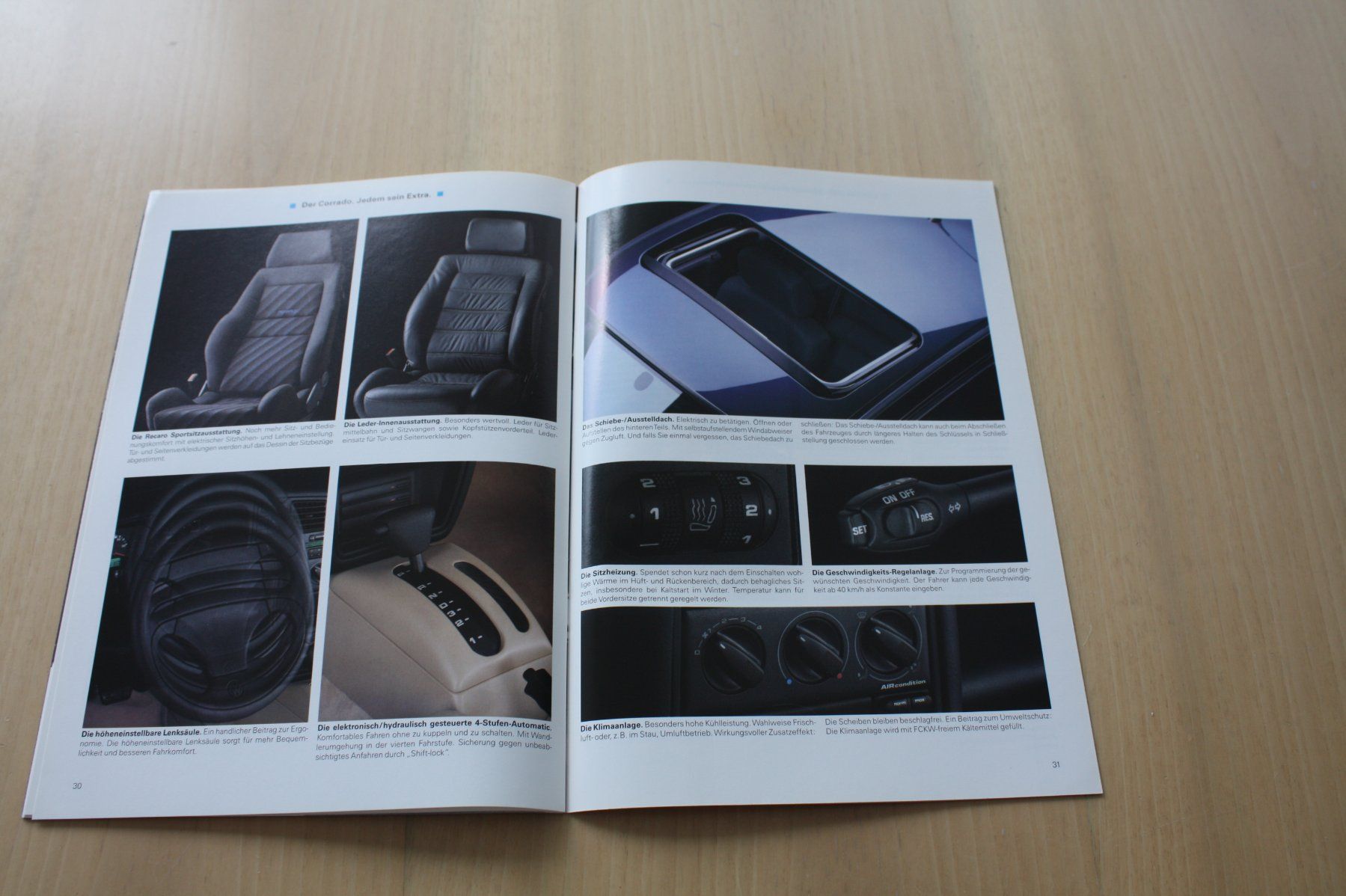 VW Documenti: VW Corrado - Original Prospekt - 8/1993 – Usato da Wikon venduto da erwin400 8