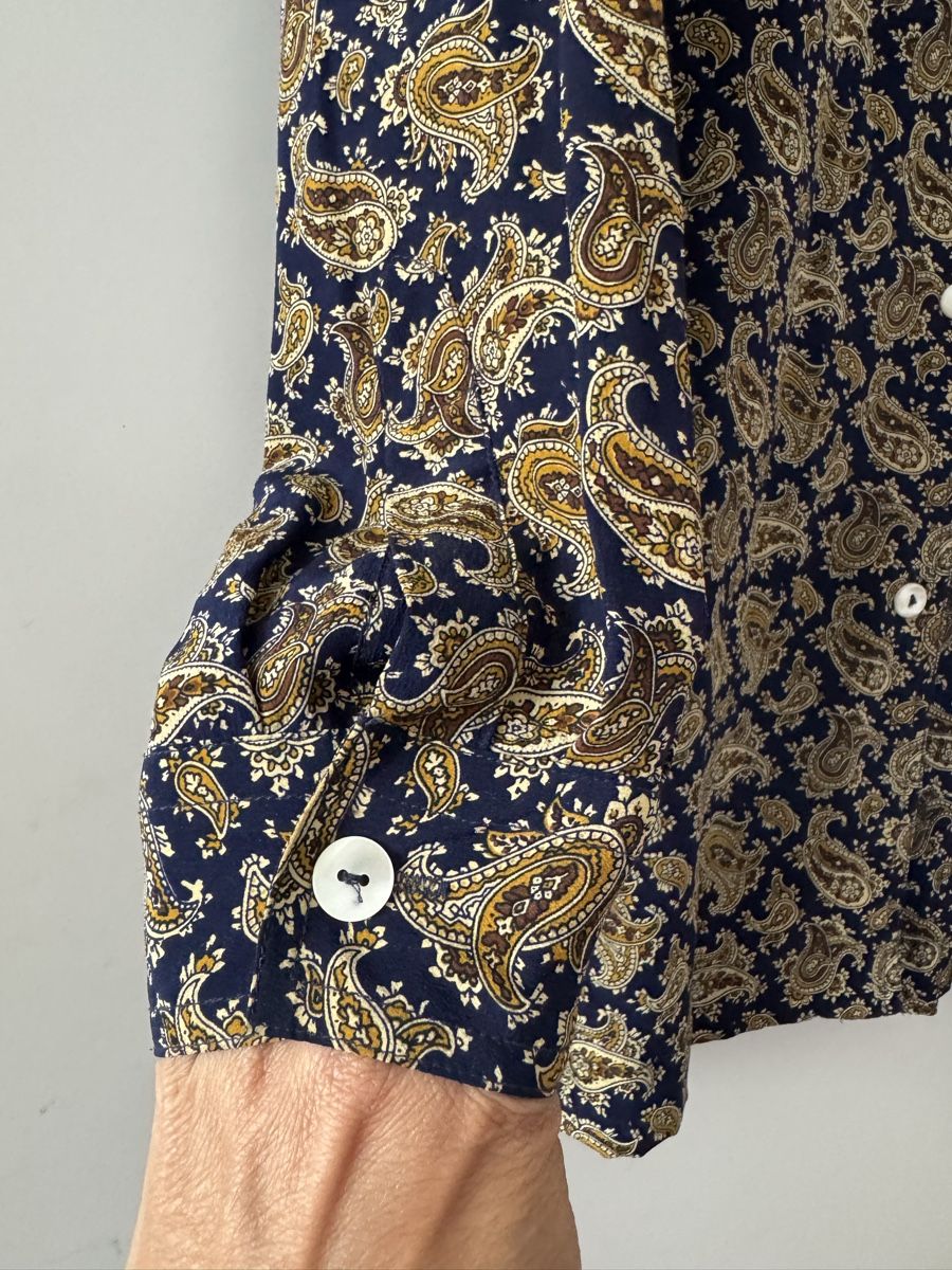 Camicette: Vintage 100% Seide Hemd Bluse – Usato da Obfelden venduto da cesarina10 4