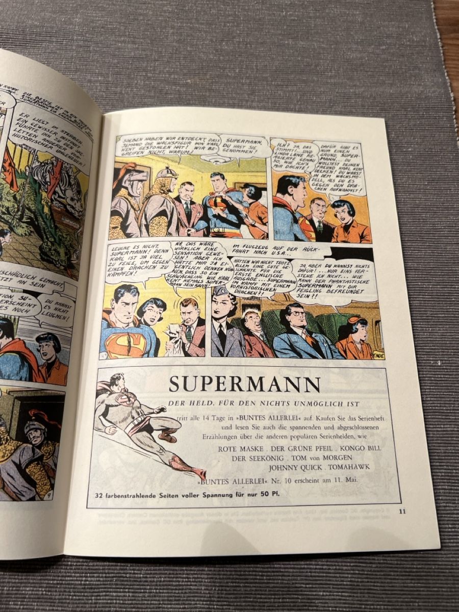 Comics: Superman Comic Nr. 9  1954 Buntes Allerlei Kult  – Gebraucht aus Gysenstein von Comic_sammler 1