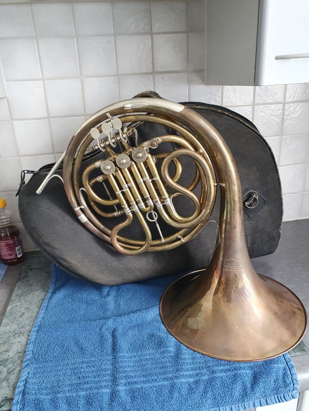 Musikinstrumente: Waldhorn alt  – Gebraucht aus WUERENLOS von  3