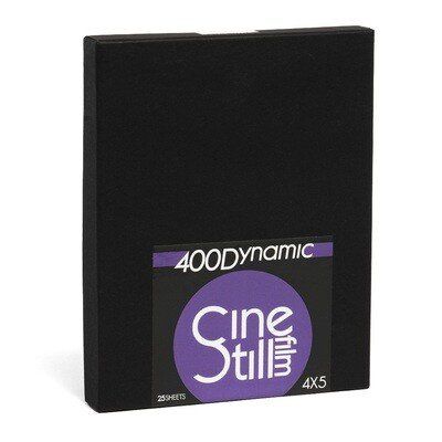 Kodak Pellicole: CineStill 400 Dynamic C-41 Format 4x5 Inch - 25 Blatt – Nuovo e nell'imballaggio originale da Halden venduto da TopFoto