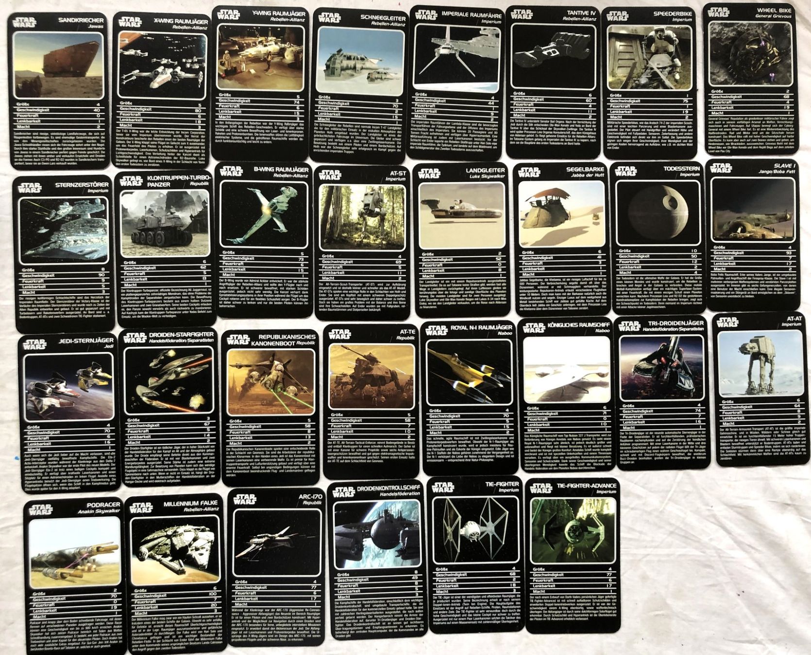 Giochi: TOP TRUMPS SPECIALS - STAR WARS - Raumschiffe – Usato da Schaffhausen venduto da durruti 1