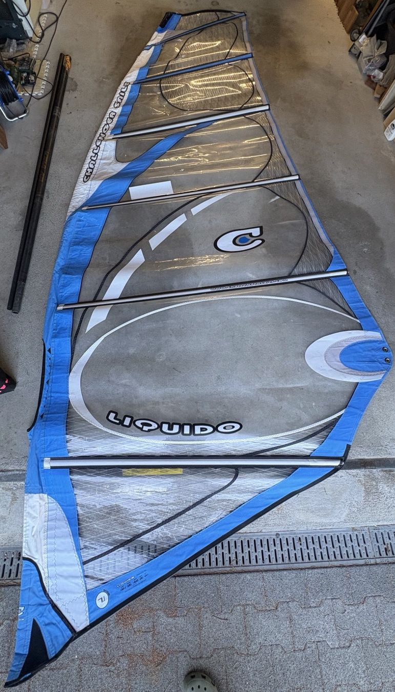 Surf: Windsurfsegel Challenger Liquido 7.1 – Usato da Knonau venduto da manolis09