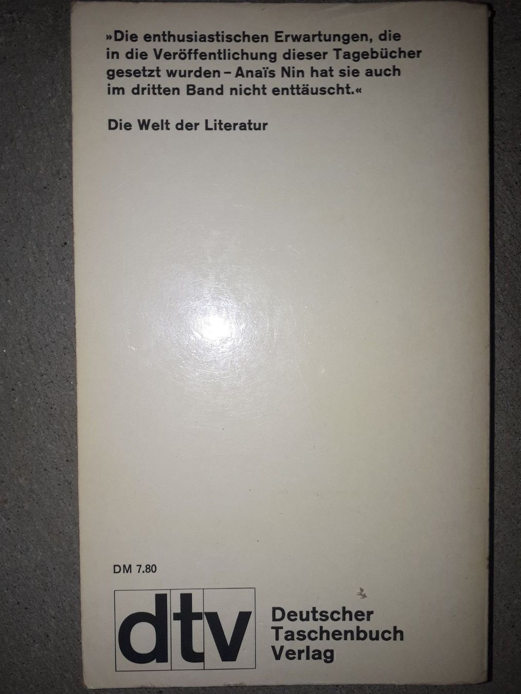 Libri: Die Tagebücher der Anais Nin 3 – Usato da Basel venduto da Alacant 1