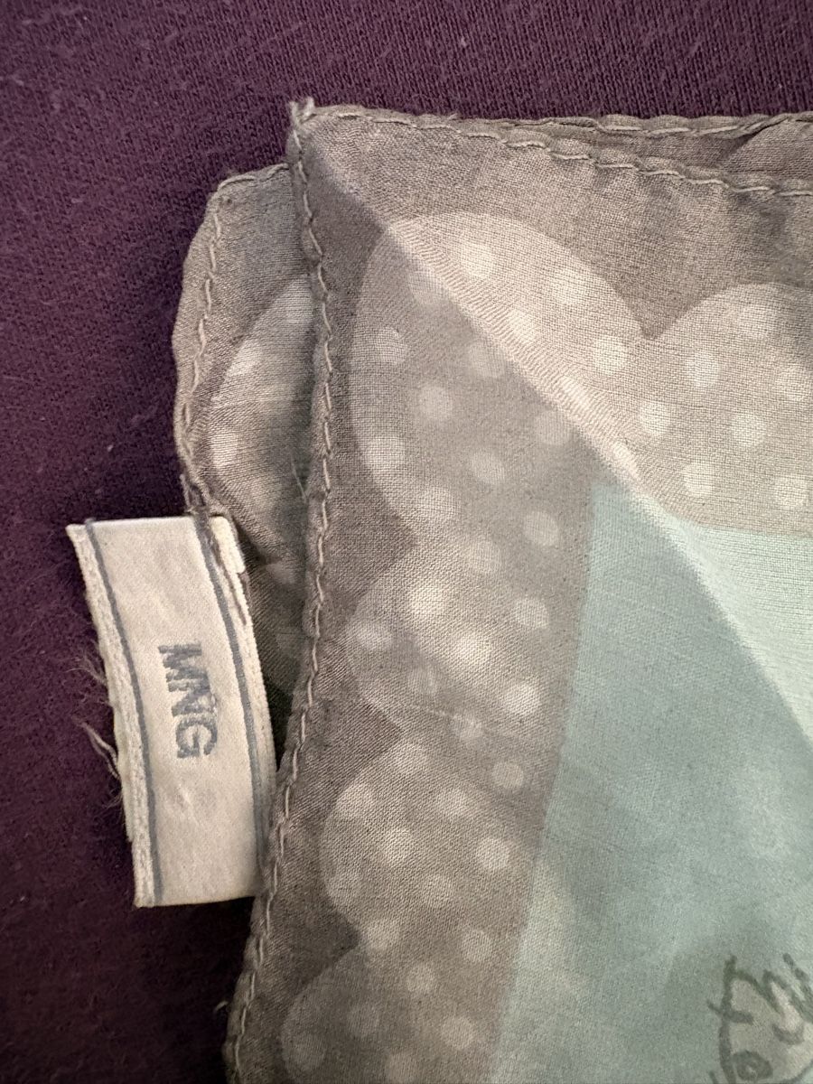 Foulard & Sciarpe: MNG Mango Seidentuch hellblau/grau mit Muster, Top Zustand! – Nuovo (secondo la descrizione) da Bern venduto da Olivia23 2