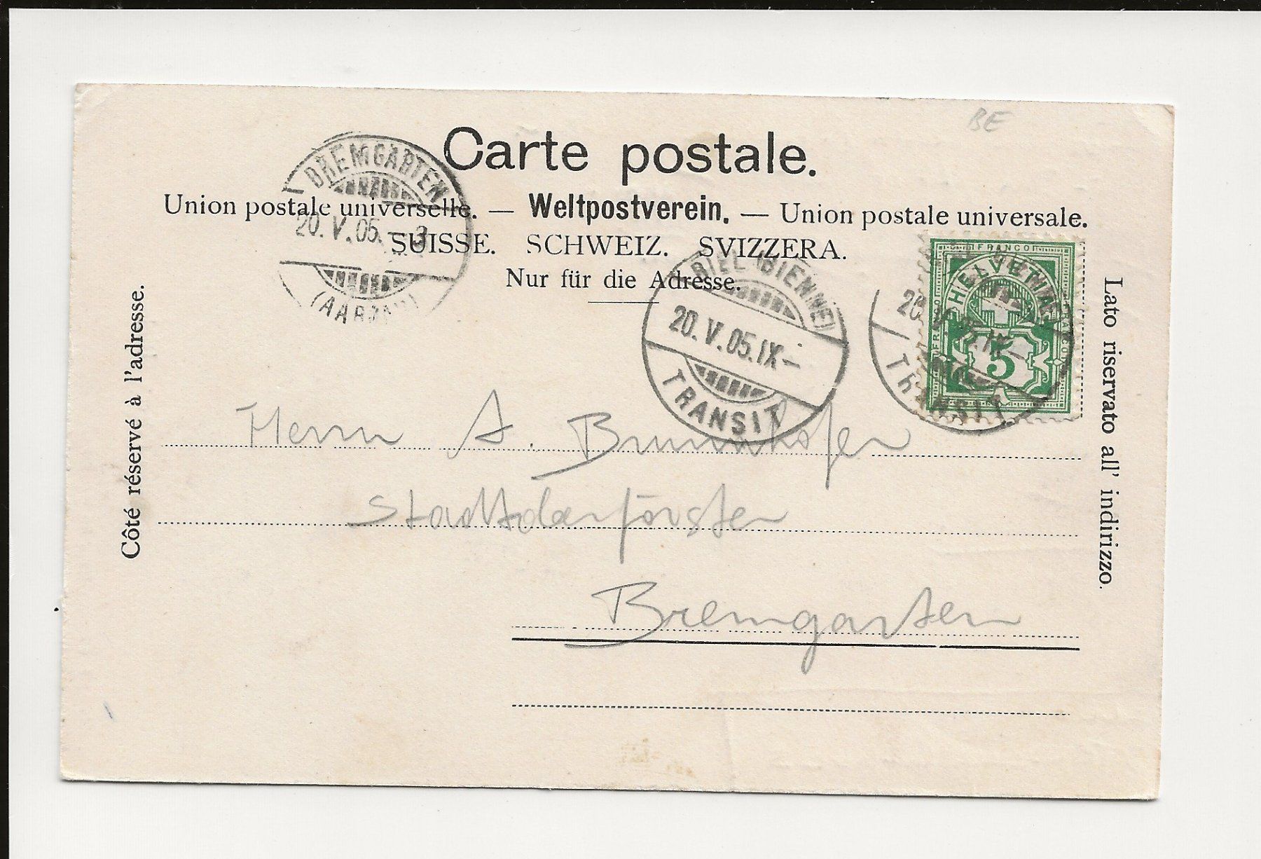 Cartes postales: AK 1905 Pavillon Felseck Biel – D'occasion à Greifensee par 315WDO 1