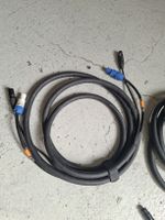 3m Kombikabel PowerCon 3pin XLR schwarz gebrauchter Zustand