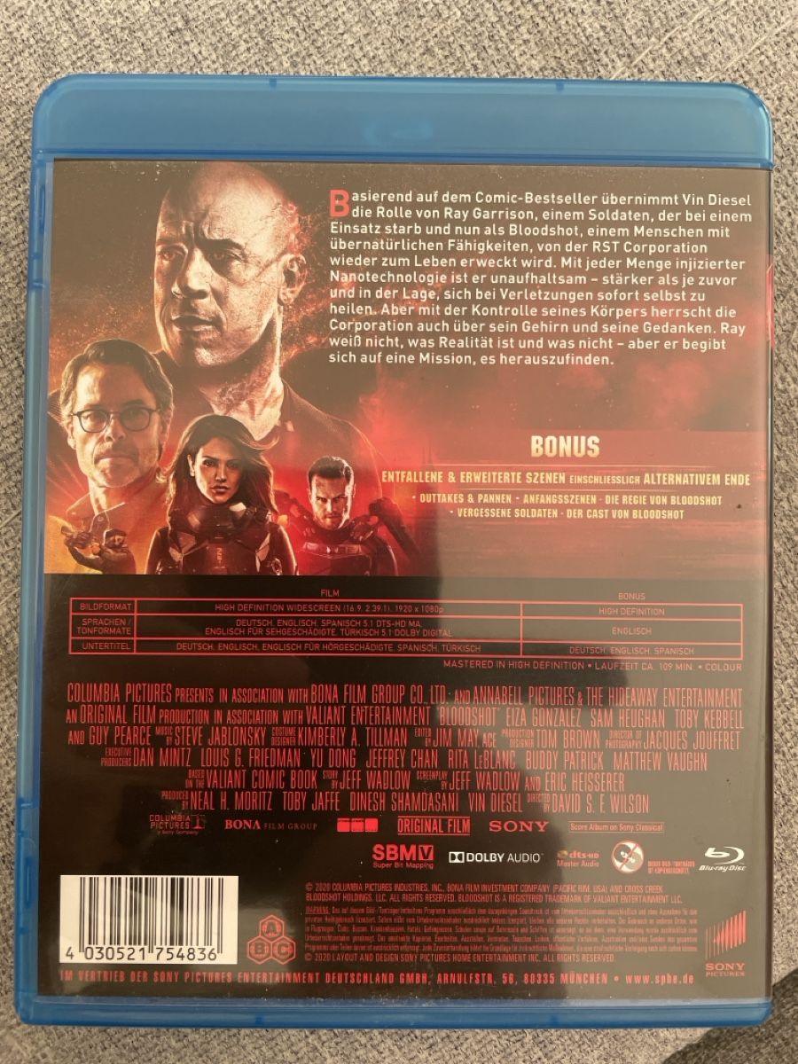 Tous les DVDs: Bloodshot – D'occasion à Moosseedorf par Mojash3 1
