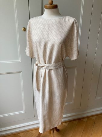 WUNDERBARES AGNONA KLEID, GR. XS/S, VISKOSE, SAND, NEU!