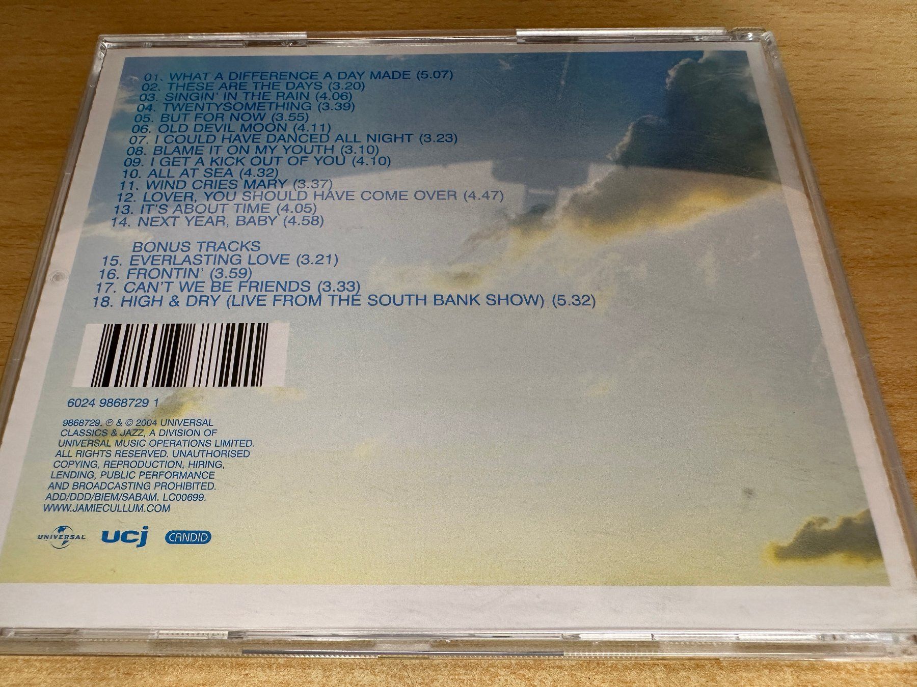 CD: S7 Jamie Cullum – Twentysomething – Usato da Rikon im Tösstal venduto da Alpenmutz 1