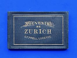 Zürich Souvenir-Album Leporello um 1883 Zurich Exposition