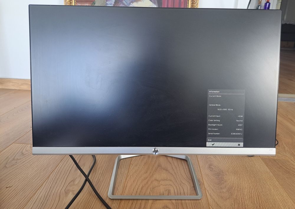 HP 24f computer monitor, 24” Display full HD. Monitor 2 (Neu (gemäss ...