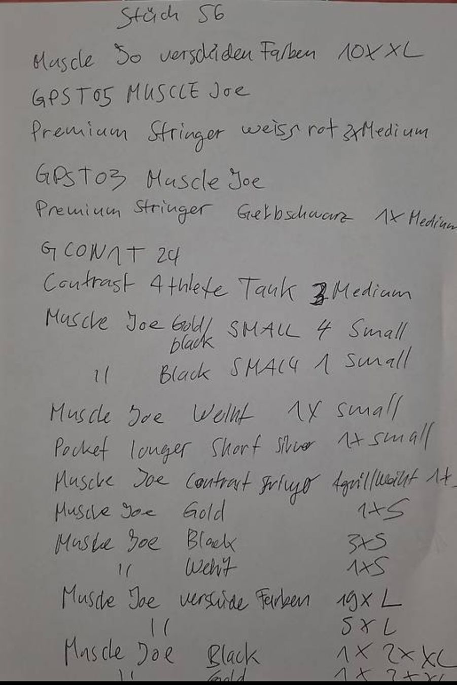Lots de vêtements: Gym Orignalverpackt 56 Stuck  – Neuf avec emballage d'origine à Reitnau par cuorematto01 4