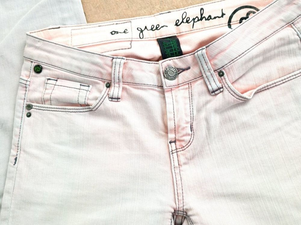 Jean Femme One Green Elephant Kosai - Taille 4, Jambe Droite 27,5 - Occasion Très Bon État