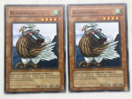 2x Klangvogel Yu-Gi-Oh! Karte - Selten - Top Zustand!