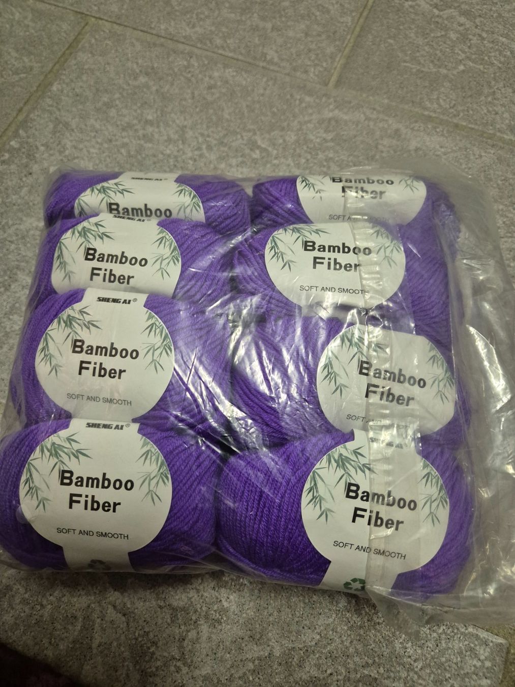 Wolle: Fiber Bamboo Silk Garn, 8x 50g, grün – Neu (gemäss Beschreibung) aus Läufelfingen von Netti04