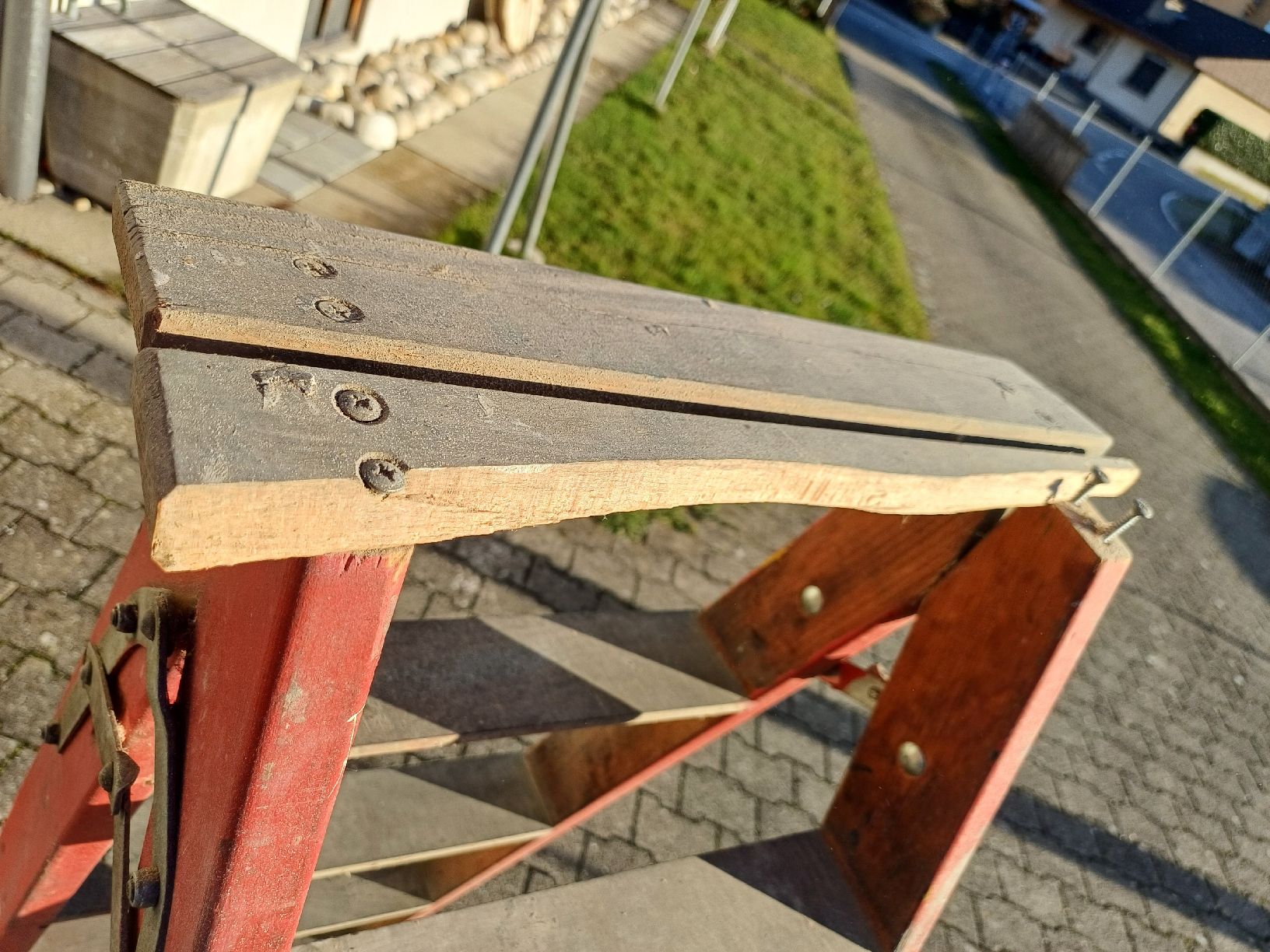 Leitern: Holz Bockleiter – Gebraucht aus Aarwangen von  3
