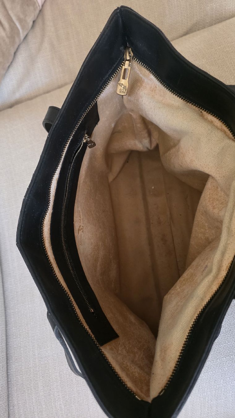 Maison Mollerus Taschen: Schwarze Henkeltasche Maison Mollerus Shopper "Berlin" – Gebraucht aus Binningen von Hofka64 3