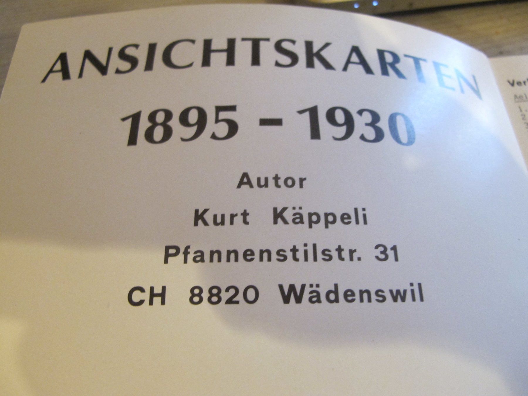 Libri: Ansichtskarten 1895 bis 1930 Katalog 1 Auflage 157 Seiten – Usato da Altnau venduto da LinaAuktion 4