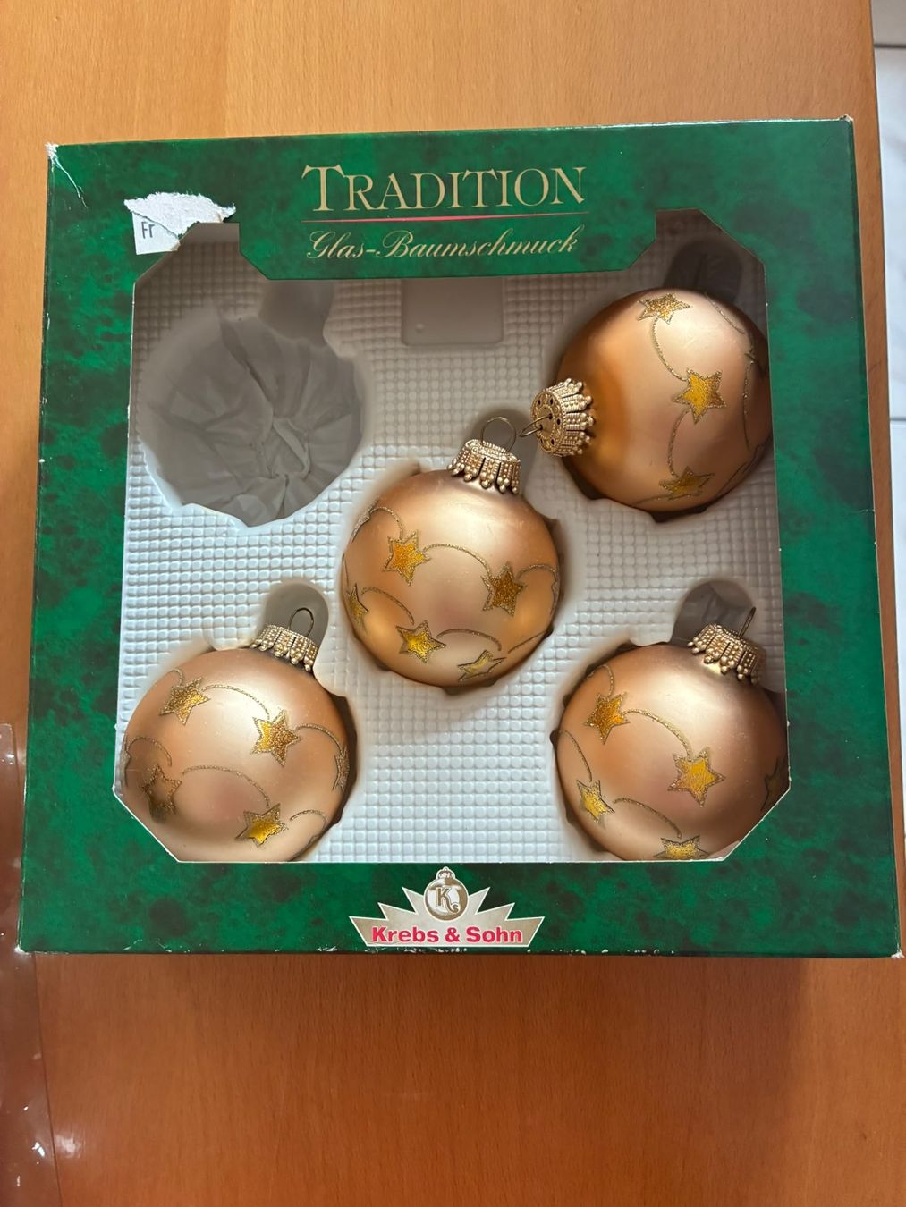 Alle Dekorationen: Weihnachtskugeln gold 4 Stück – Gebraucht aus Montlingen von ForzaLazio