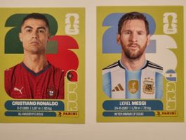 Panini WM 2026 STICKER C. RONALDO & L. MESSI