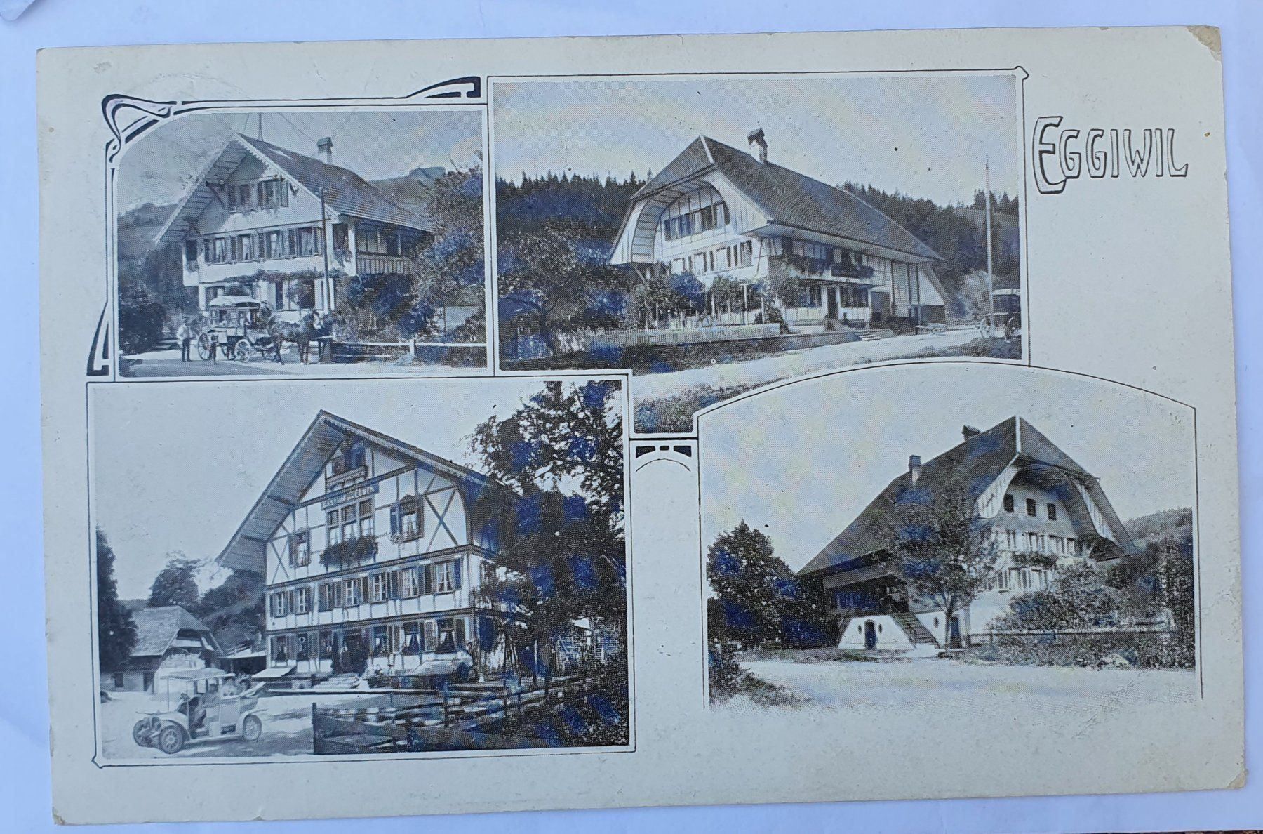 Cartoline postali: Eggiwil 1912 - 4 Ansichten – Usato da Kreuzlingen venduto da Rschweiz1