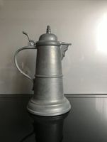 ANTIKE Zinn Karaffe / Vintage Bierkrug Mit Deckel.