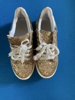 Gold glitzer Sneakers, Grösse 38
