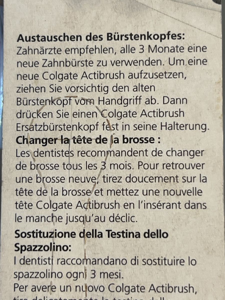 Cura dei denti: Colgate Actibrush Ersatzbuerstenkoepfe 4 Stk NEU – Nuovo e nell'imballaggio originale da Wettingen venduto da Kawasaki987 1