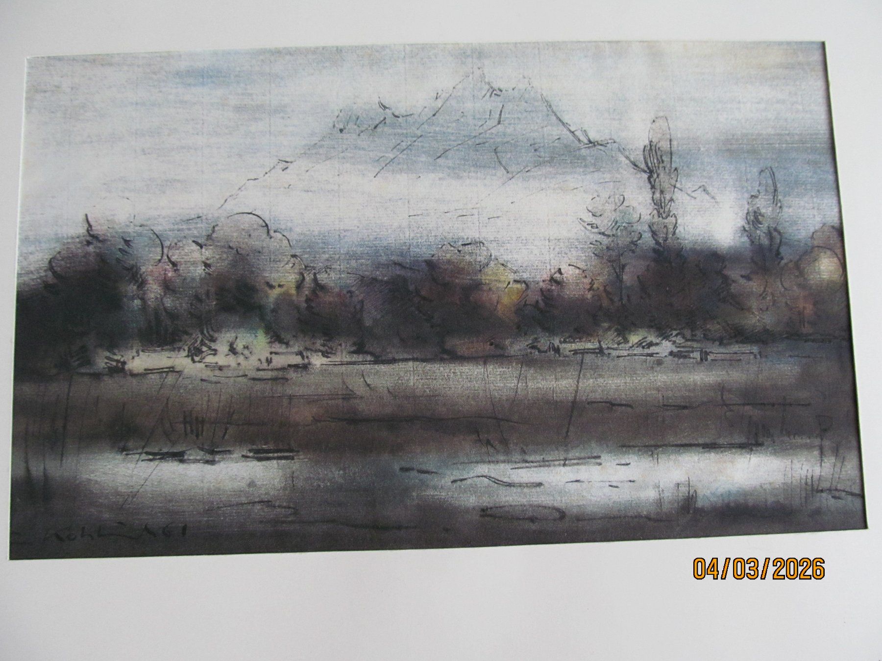 Foto & Immagini: E. Kohlund   Aquarell  Pilatusansicht – Nuovo (secondo la descrizione) da Hergiswil NW venduto da Panda1990 2