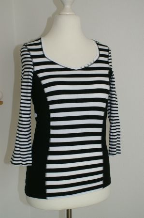neues Shirt mit 3/4 Armen von BONITA, Gr. S, schwarz/weiss