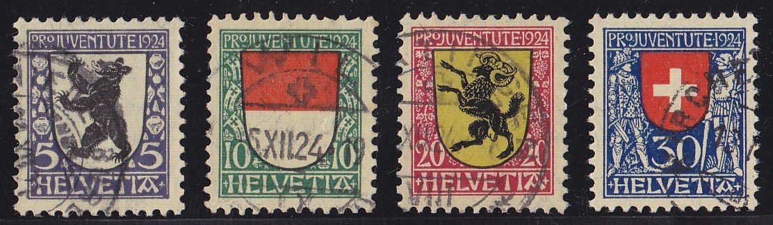 Tutti i francobolli: 1924   Pro Juventute Satz  gestempelt – Nuovo (secondo la descrizione) da Adliswil venduto da Aenti