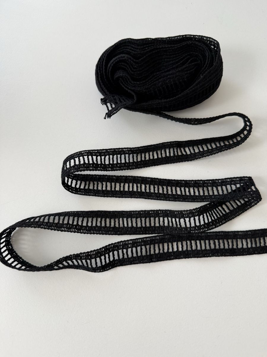 Tessuti: Schwarzes Vintage-Spitzenband 5m. – Nuovo (secondo la descrizione) da Winterthur venduto da tat_ky5h