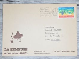CL01 Enveloppe + Timbre Suisse 1975