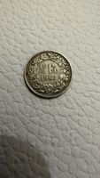 3 alte Schweizer Münzen – 10 Rp 1884, 20 Rp 1908, ½ Fr 1968