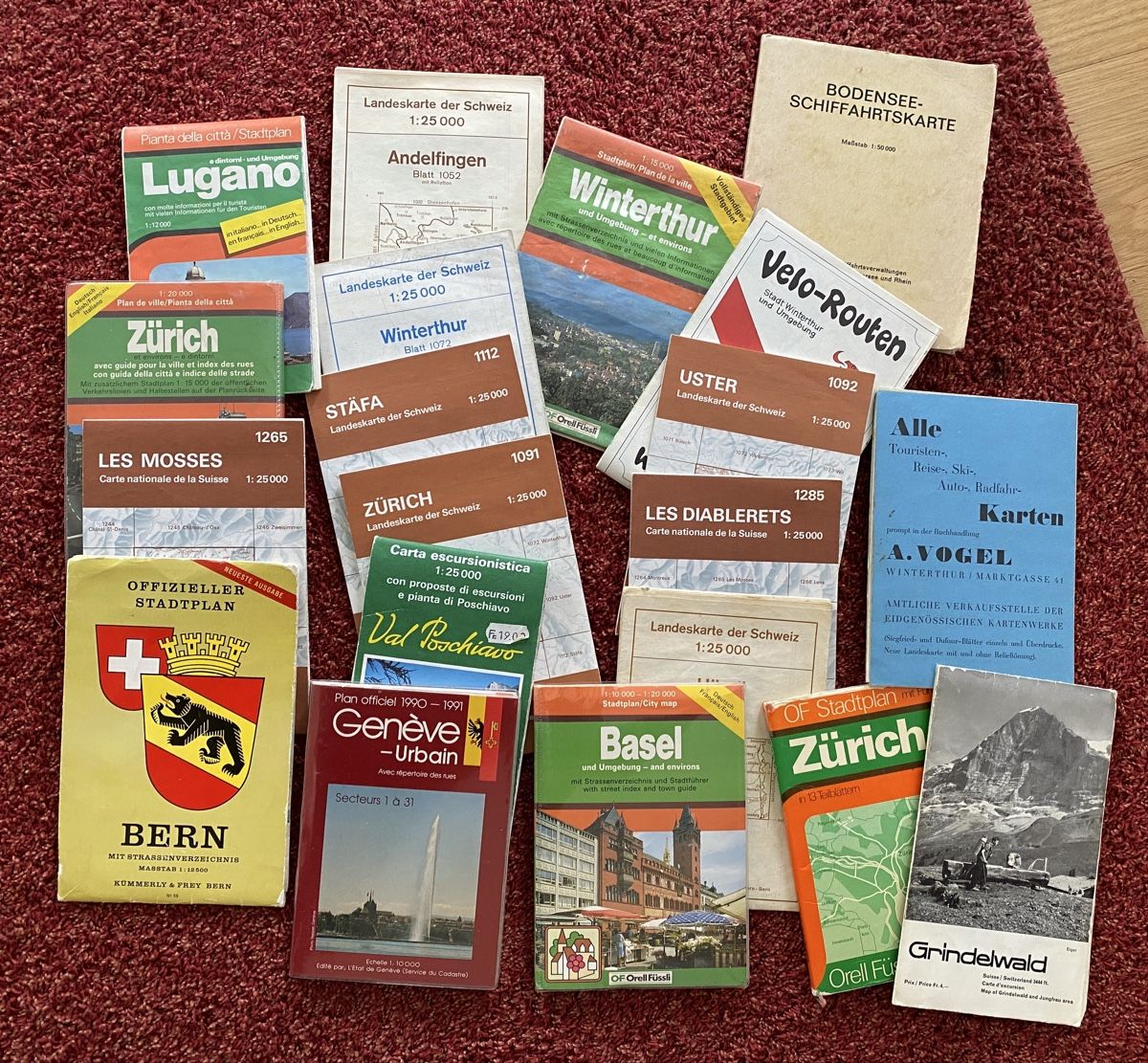 Cartine & Atlanti: Lankarten diverse und Wanderführer – Usato da Rutschwil venduto da Orthoropa 3