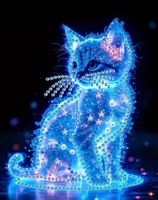 Diamond Painting : Katze  20x20cm