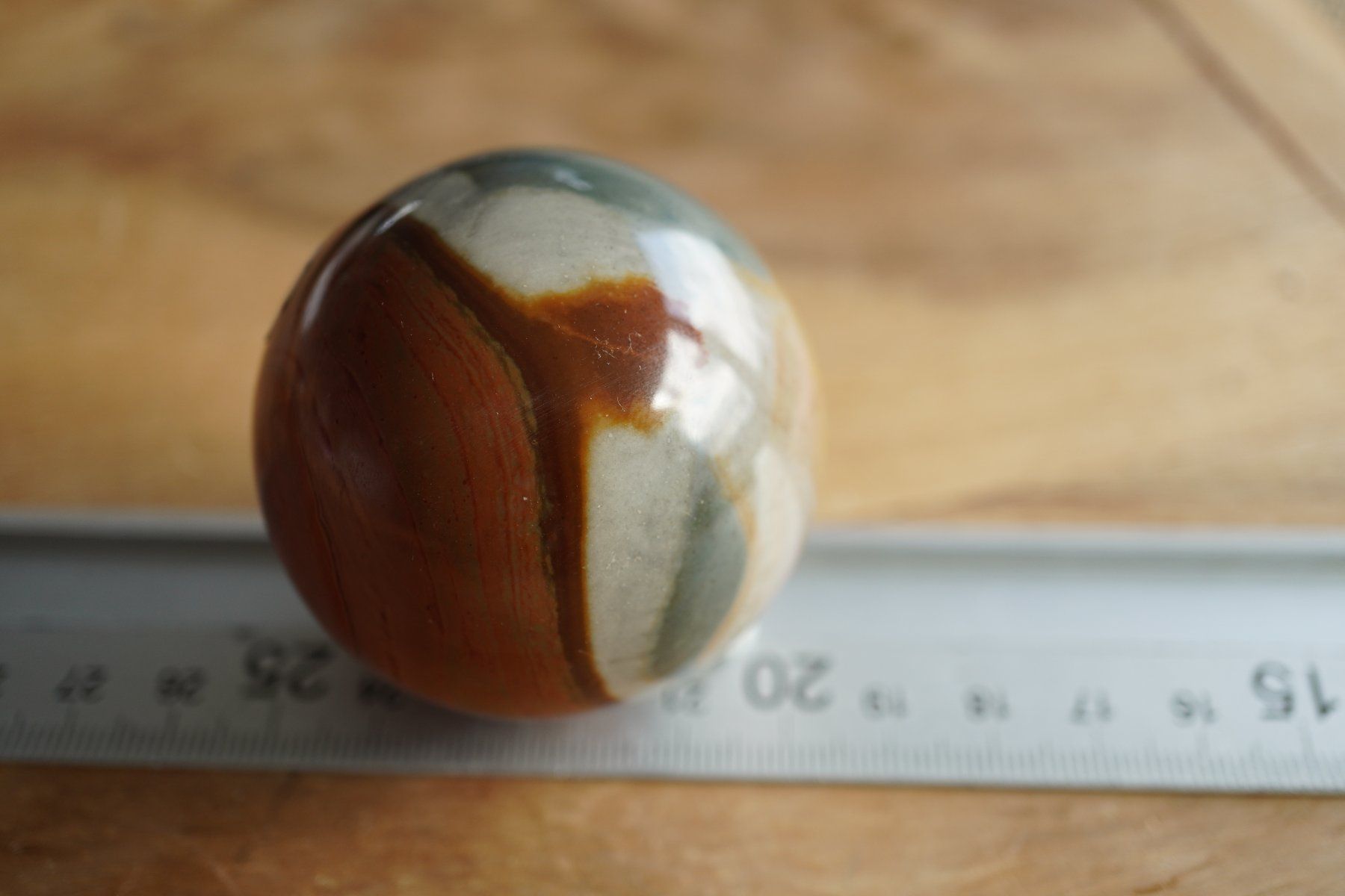 Mineralien & Heilsteine: Polychrom Jaspis       5cm   Kugel    – Räumung – Neu (gemäss Beschreibung) aus Eschenbach SG von topstone 6