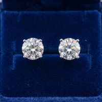 Silber Ohrstecker 925 gepunzt m swarovski