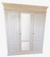 Schrank weiss lasiert, Massivholz