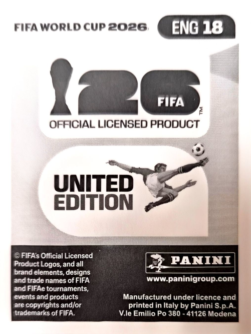 Panini Carte collezionabili: Carte FIFA World Cup 2026 ENG 18 – Usato da Clarens venduto da rim_g98y 1