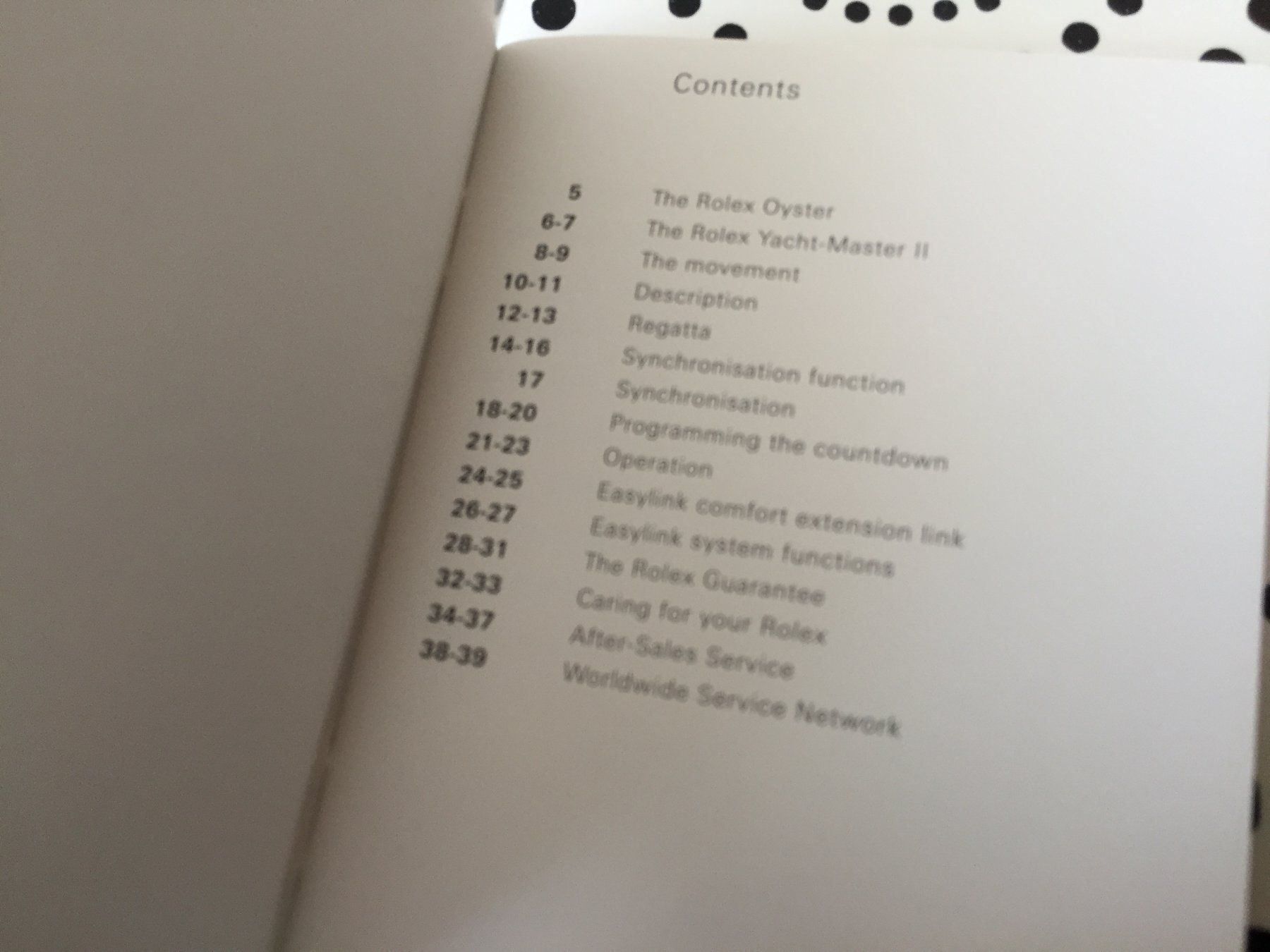 Documenti: ROLEX YACHT-MASTER II - OPERATING INSTRUCTIONS - ENG !!! – Nuovo (secondo la descrizione) da Epalinges venduto da dream-watch 1
