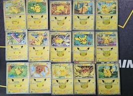 Kompletes Pikachu 30th Celeprarion Set!!! Ab 1.-