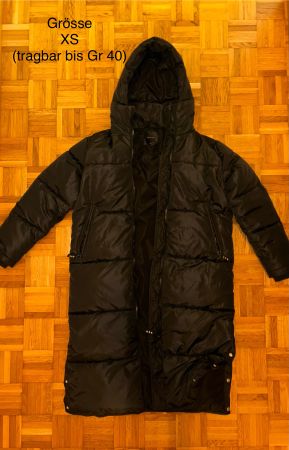 Winterjacke lang Gr xs - tragbar bis 38/40